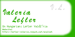 valeria lefler business card